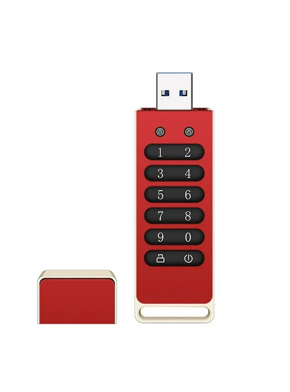 Aibecy Secure USB Flash Drive 64GB, AES256-bit Encryption, Hardware Password Memory Stick, Automatic Lock