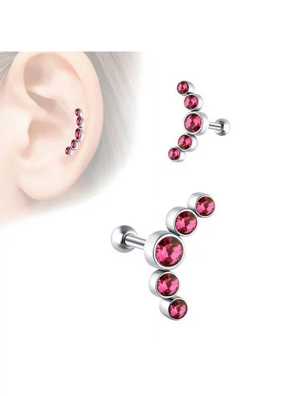 AkoaDa 1 Piece Ear Studs Piercing Tragus Earrings Cartilage Helix Small Ball Ear Bone Nail/Stick