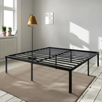 Amolife Heavy Duty King Size Metal Platform Bed Frame with 16.5'' Large Under Bed Storage Space