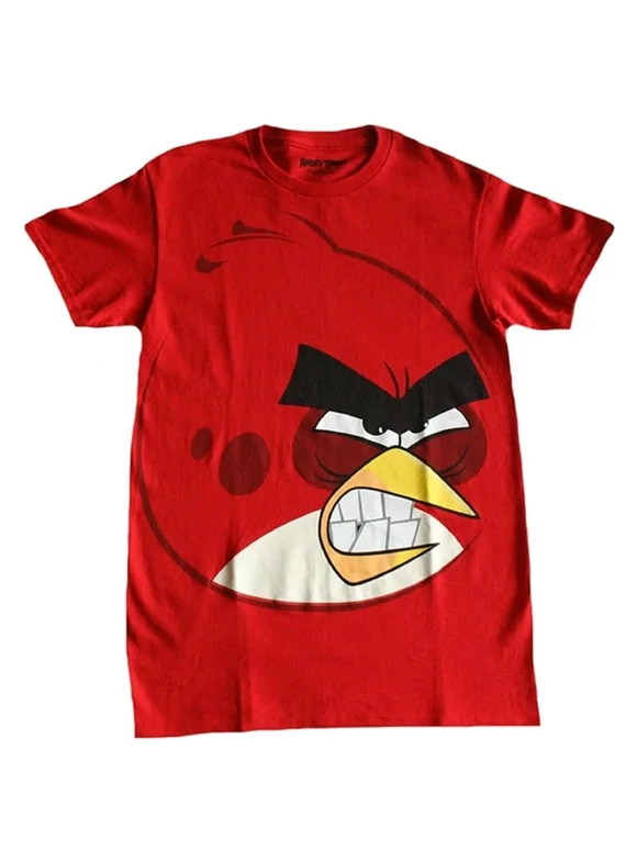 Angry Birds Mens' Big Face T-Shirt&nbsp;(Small)