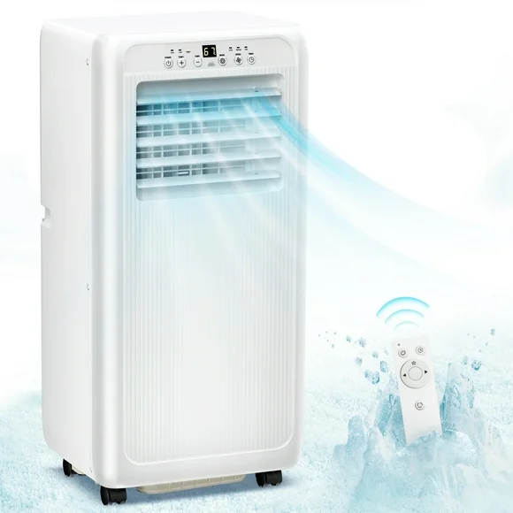 Auseo 6000BTU (10000 BTU ASHARE) Portable Air Conditioner, Dehumidifier, Fan, 3 in 1 AC with 24-Hour Timer
