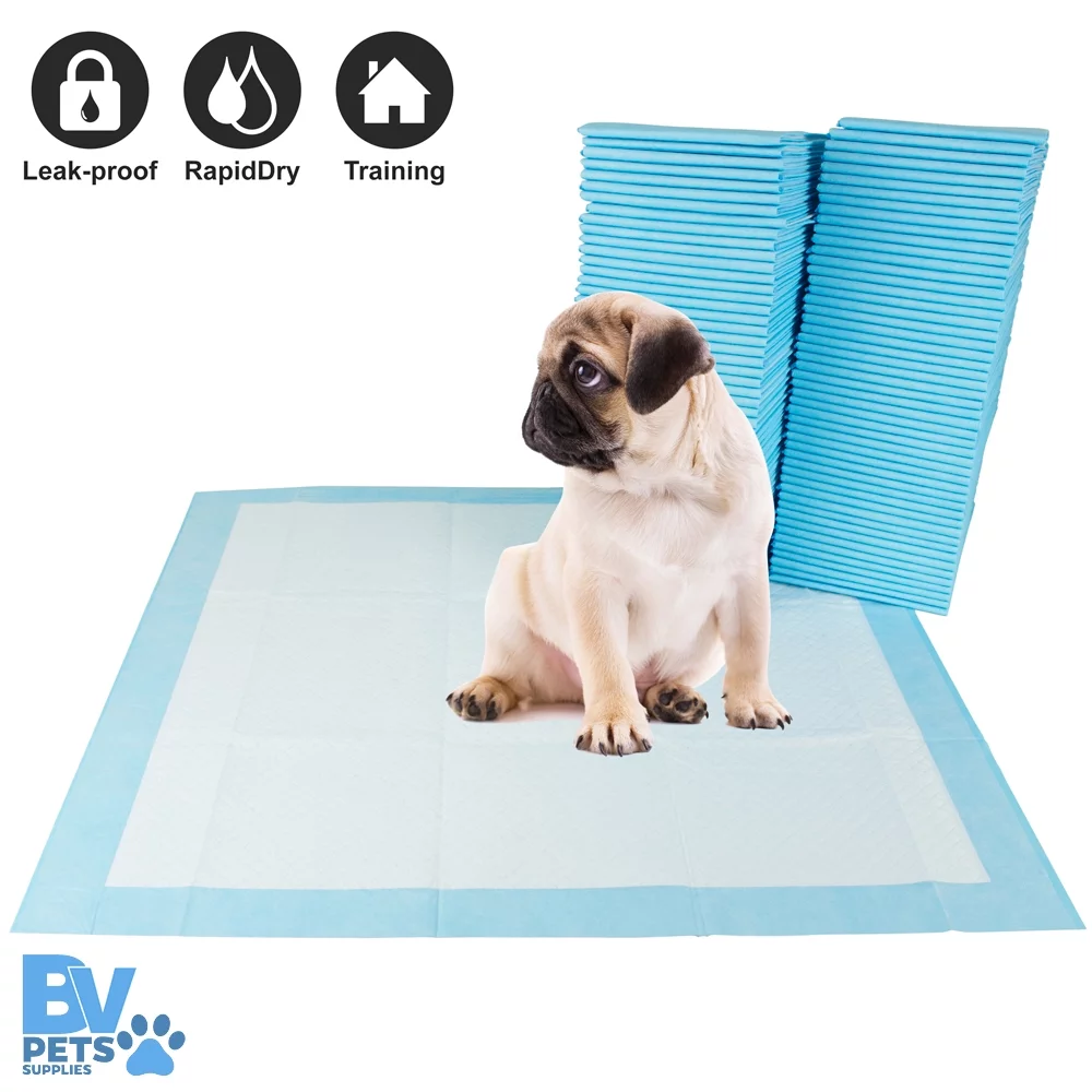 BV Pet 100 Piece Pet Training Pads for Dog and Puppy, Rapid-Dry Technology 22" x 22"