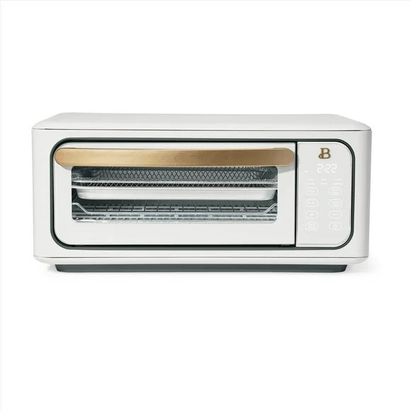 Beautiful Infrared Air Fry Toaster Oven, 9-Slice, 1800 W, White Icing by Drew Barrymore