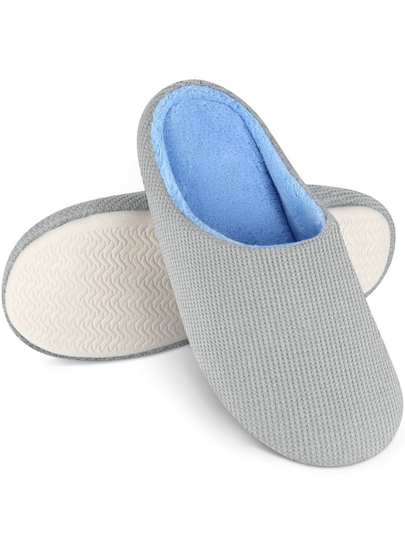 Bergman Kelly Memory Foam Slippers for Women & Men, Super Cushiony Slip-On House Shoes for WFH Comfort (Cush Collection), US Company