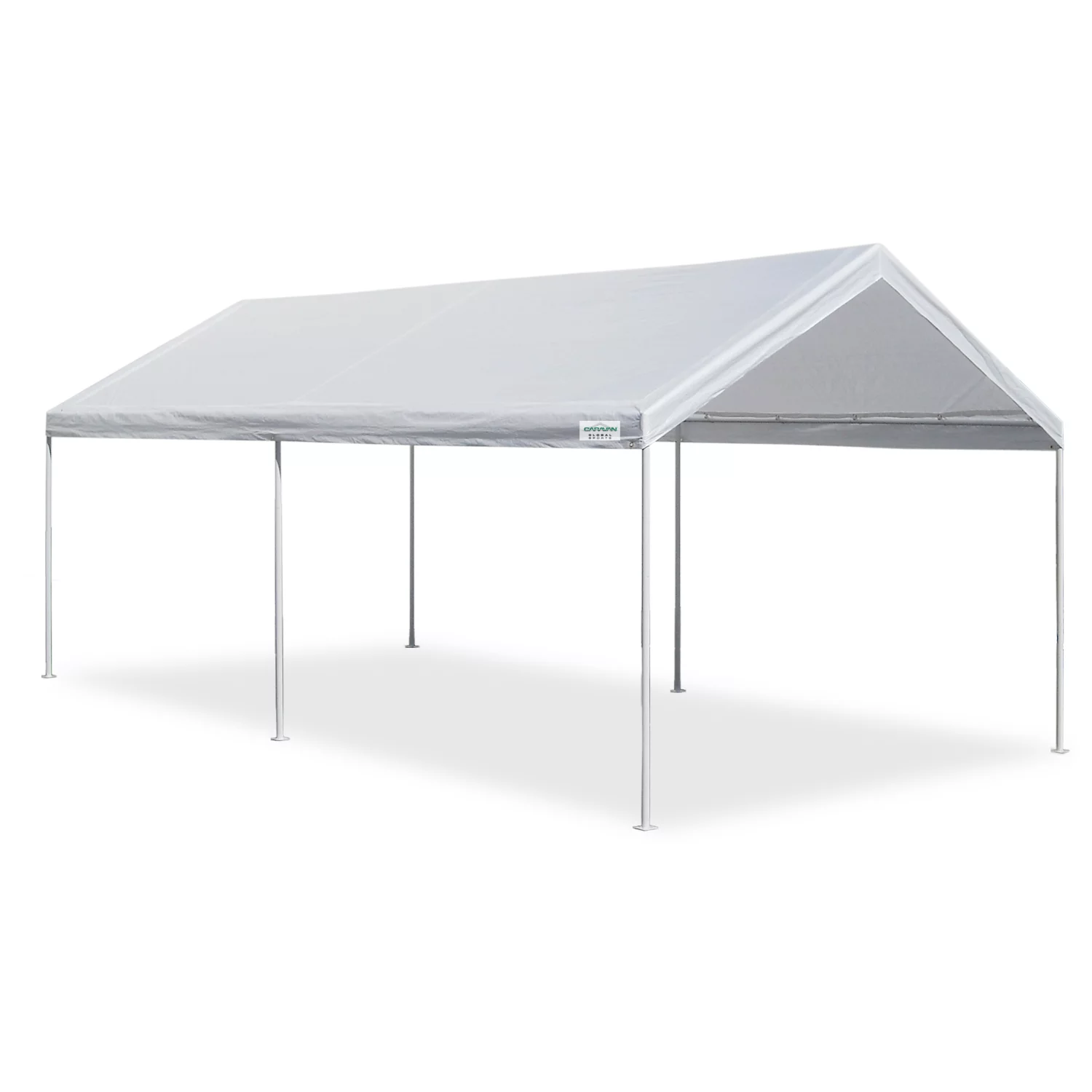 Caravan Canopy Domain Basic 10' W x 20' L x 8.5' H Metal Steel Frame & Polyester Top Carport Shelter