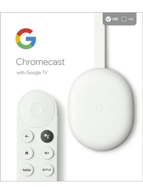 (2 pack) Chromecast with Google TV (HD) - Streaming Device