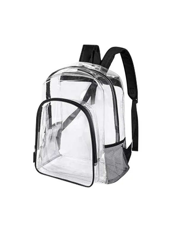 Clear Backpack, Heavy Duty Transparent Bookbag, Seethrough Backpacks for Women Men