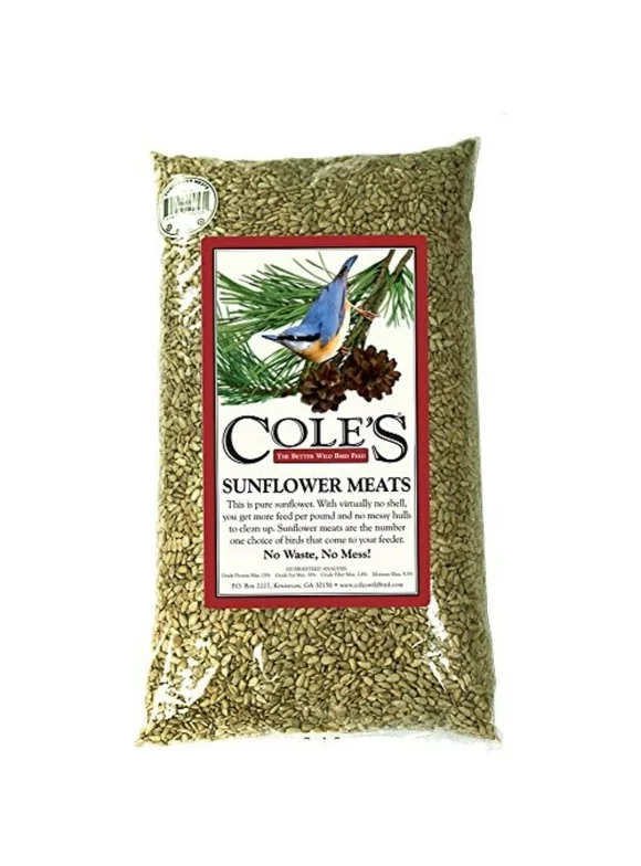 Cole's Assorted Species Sunflower Meats Wild Bird Food 20 lb