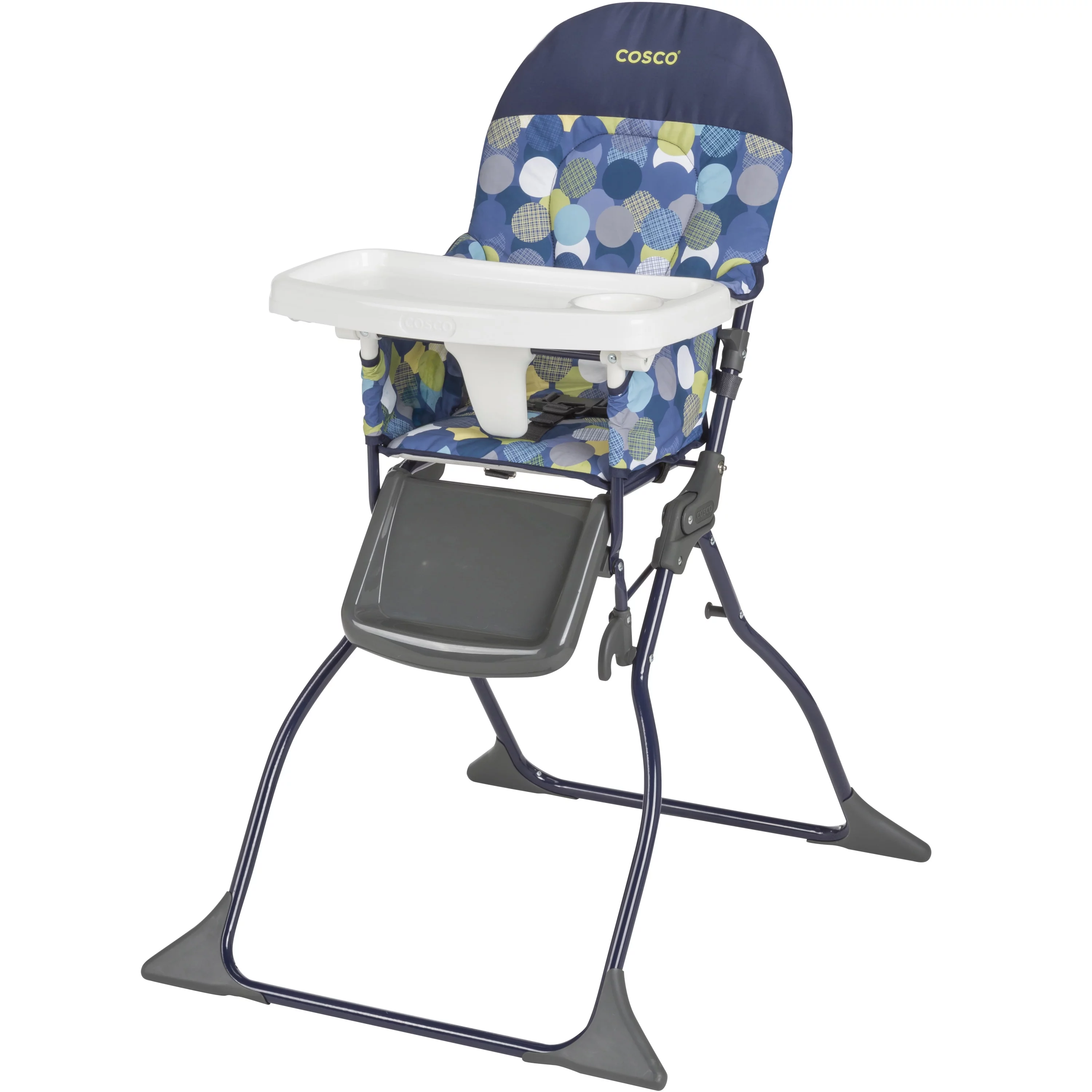 Cosco Simple Fold Full Size High Chair with Adjustable Tray, Comet, Toddler