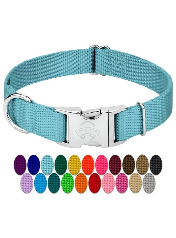 Country Brook Design? Premium Nylon Dog Collars-Various colors & sizes available