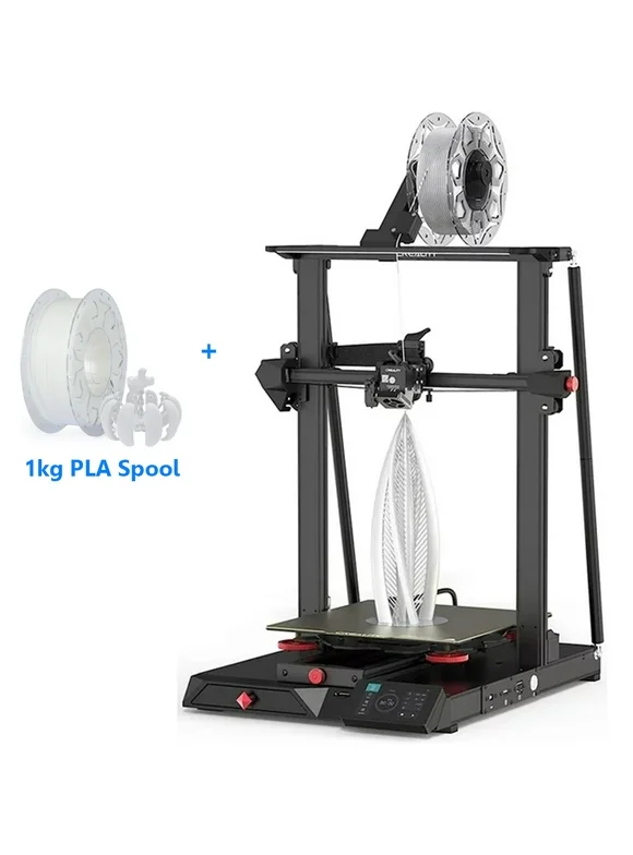 Creality CR-10 Smart Pro 3D Printer with 1KG PLA Filament Large FDM 3D Printing with LED Light HD Camera Auto Leveling Dual Gear Direct Extruder Flexible PEI Bed for Gift DIY Home School