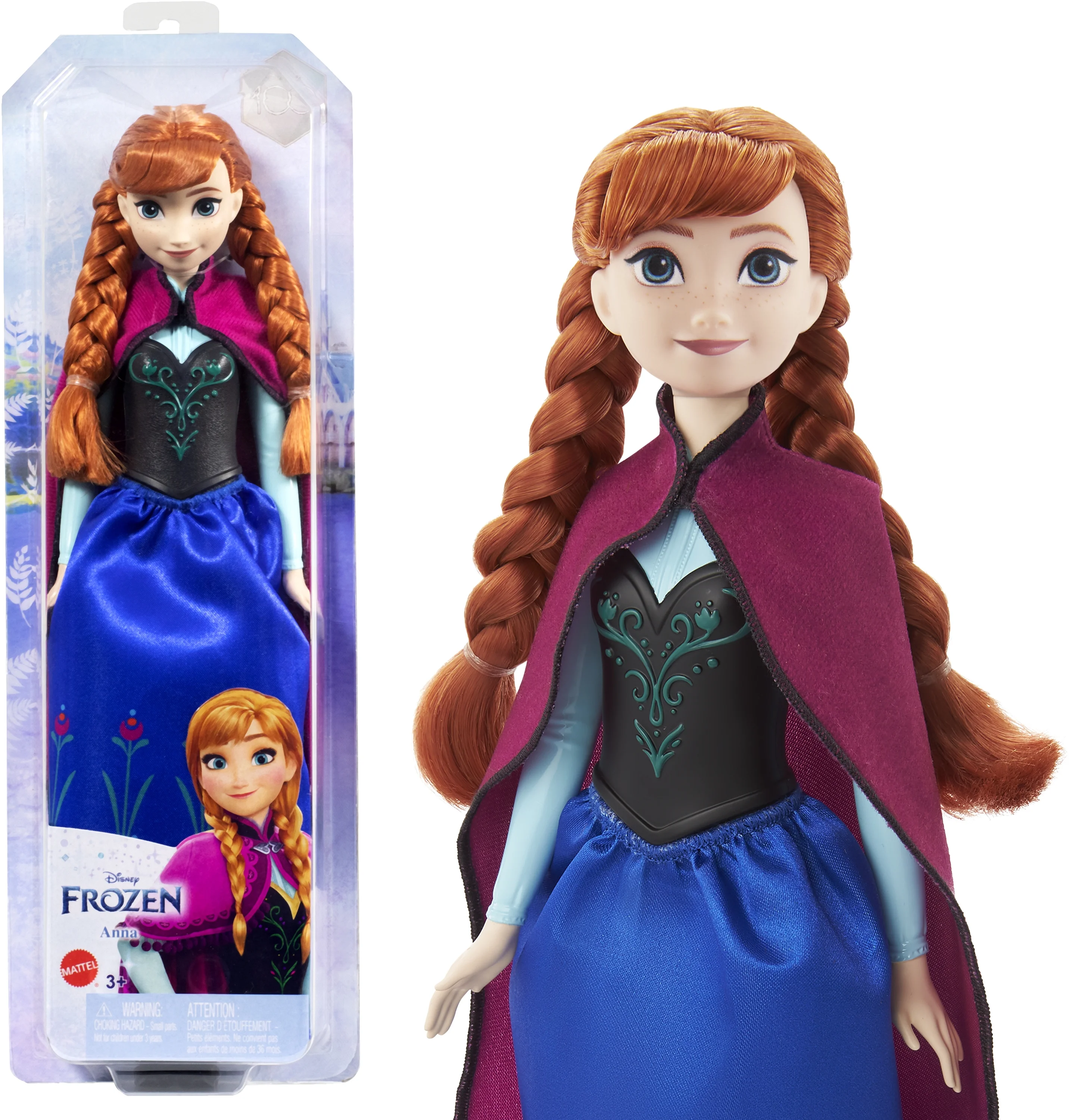 Disney Frozen Anna 11 inch Fashion Doll & Accessory, Toy Inspired by the Movie Disney Frozen