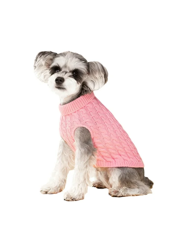 Dog Sweaters for Small Medium Dogs, Warm Soft Pet Clothes for Puppy, Large Dog Shirt Vest Coat for Winter Christmas