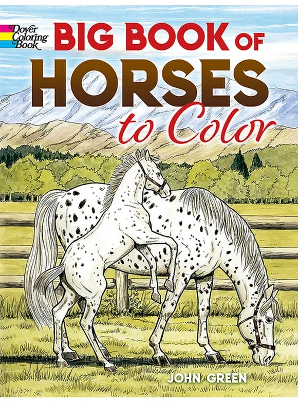 Dover Animal Coloring Books: Big Book of Horses to Color (Paperback)