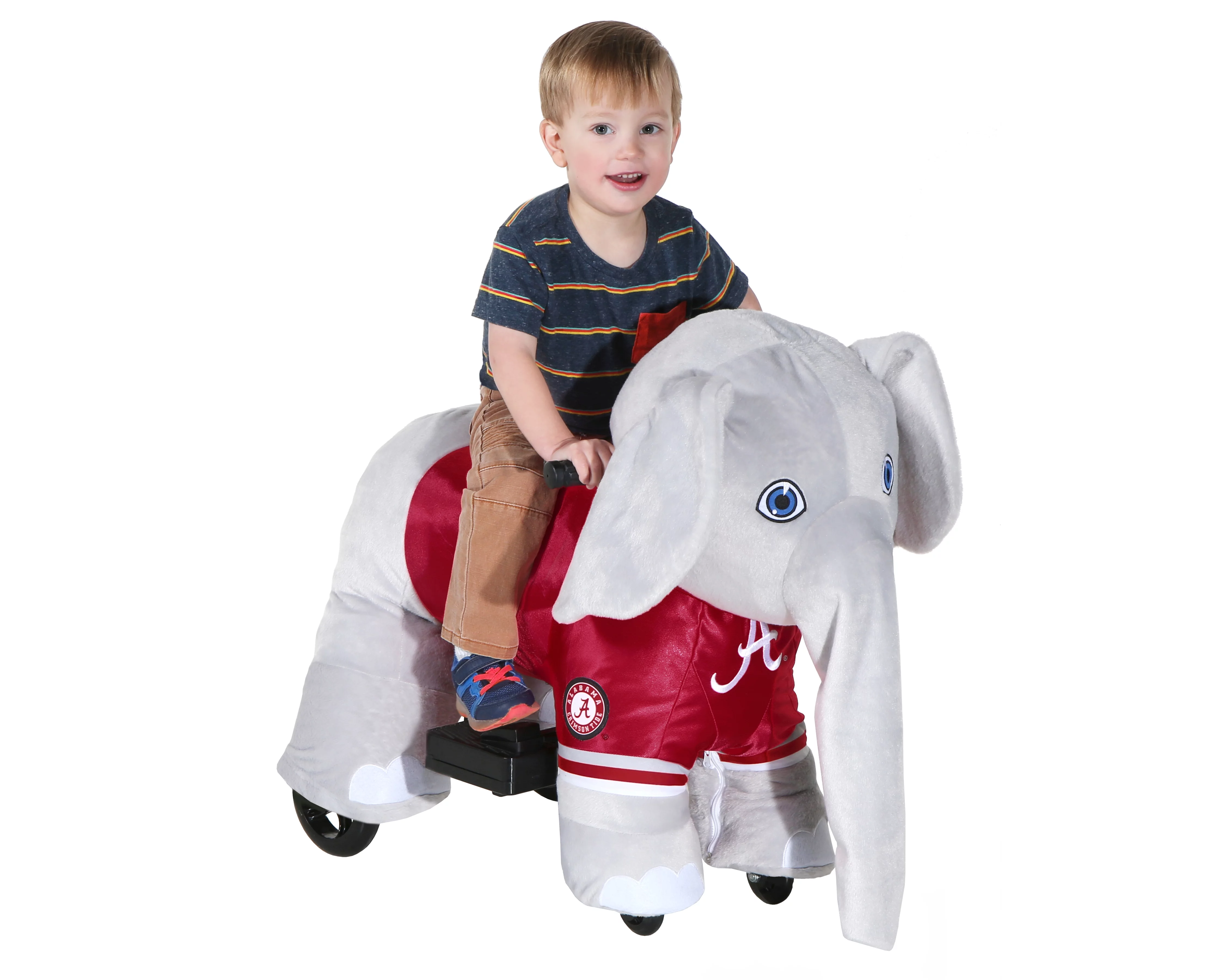 NCAA Alabama 6V Plush Ride-On with Team Bus Included!