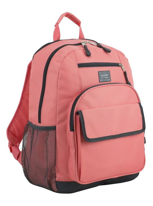 Eastsport Unisex Everyday Tech Backpack, Coral