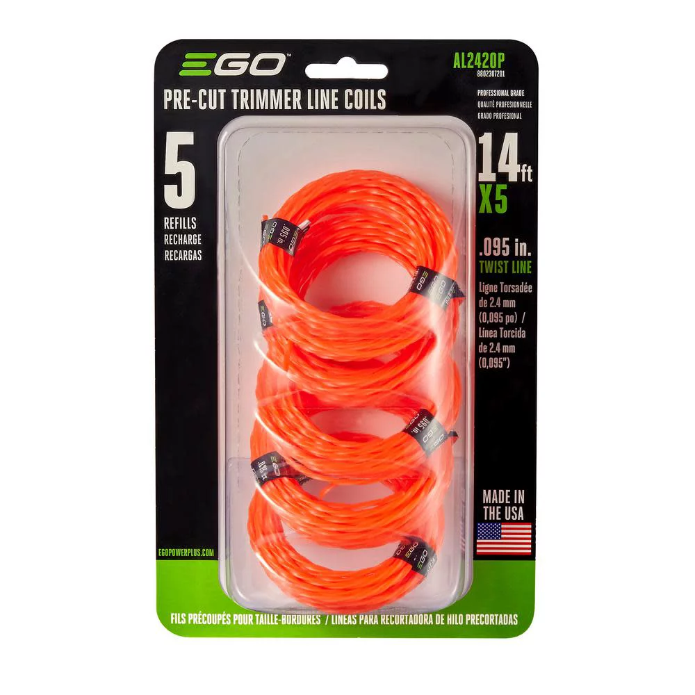 Ego Power+ Twisted Trimmer Line Pre-Cut 0.95" 5Pk