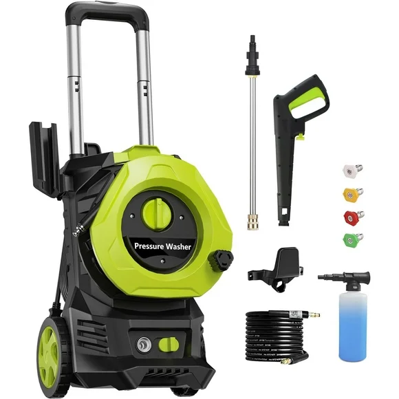 Electric Pressure Washer 3050 Psi Max 2.5 GPM with 25 Foot Hose Power Washer Cleaning for Patio 16.3 lbs
