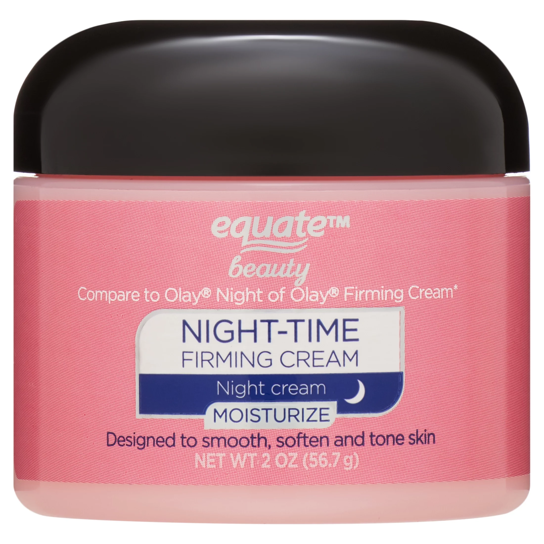 Equate Beauty Night Time Firming Moisturize Face Cream, All Skin Types, Fine Lines & Wrinkles, 2 oz