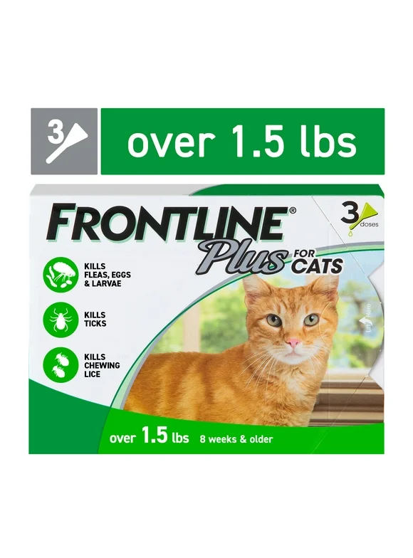 FRONTLINE® Plus for Cats and Kittens Flea and Tick Treatment, 3 CT