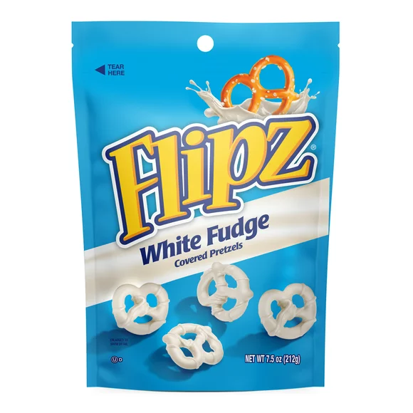 Flipz White Fudge Covered Pretzels, 7.5 oz