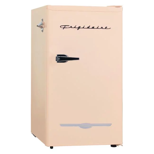 Frigidaire 3.2 Cu ft Retro Compact Refrigerator With Side Bottle Opener EFR376, Coral