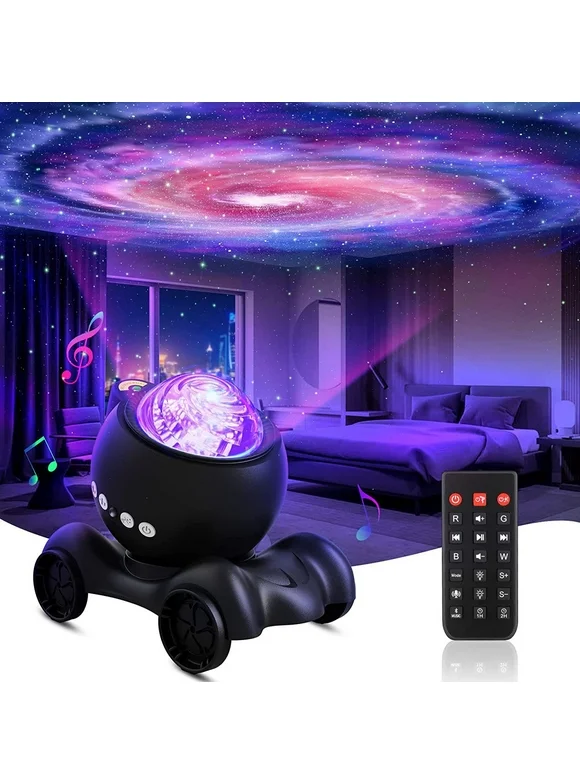 Galaxy Projector, Star Projector 16 Lighting Effects LED Night Light Projector with Bluetooth Music Speaker & Remote Control & Timer, Aurora Projector for Kids Adults Home Decor Relaxation Party Gift