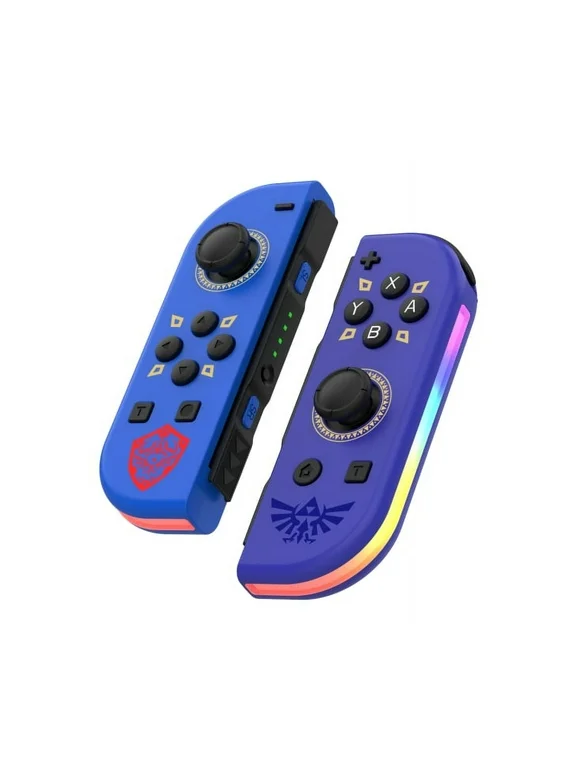 Game Controller (L/R)The Legend of Zelda: Skyward Sword for Nintendo Switch, Wireless Joystick  Colorful RGB LightReplacement for Switch Controller, Support Dual Vibration/Motion Control