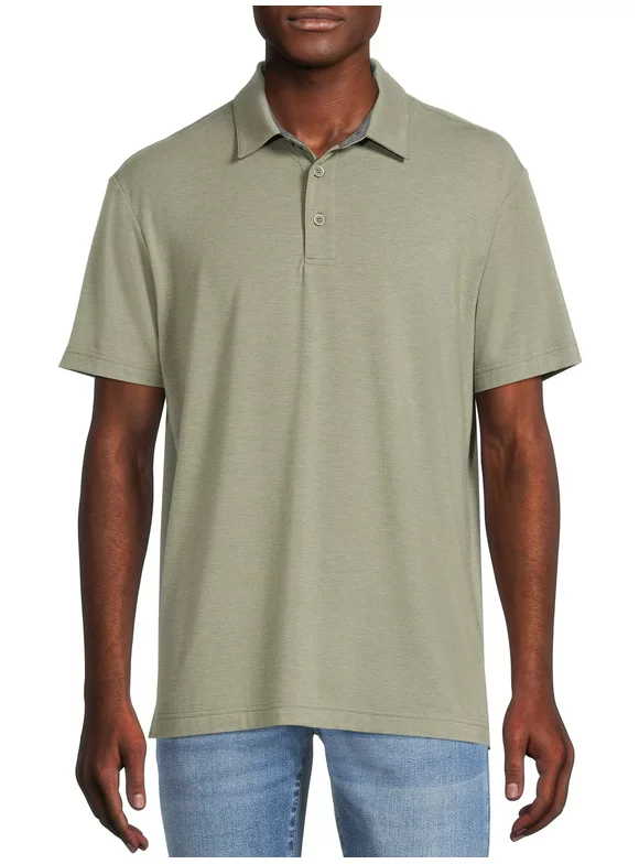 George Men's Textured Jersey Polo Shirt