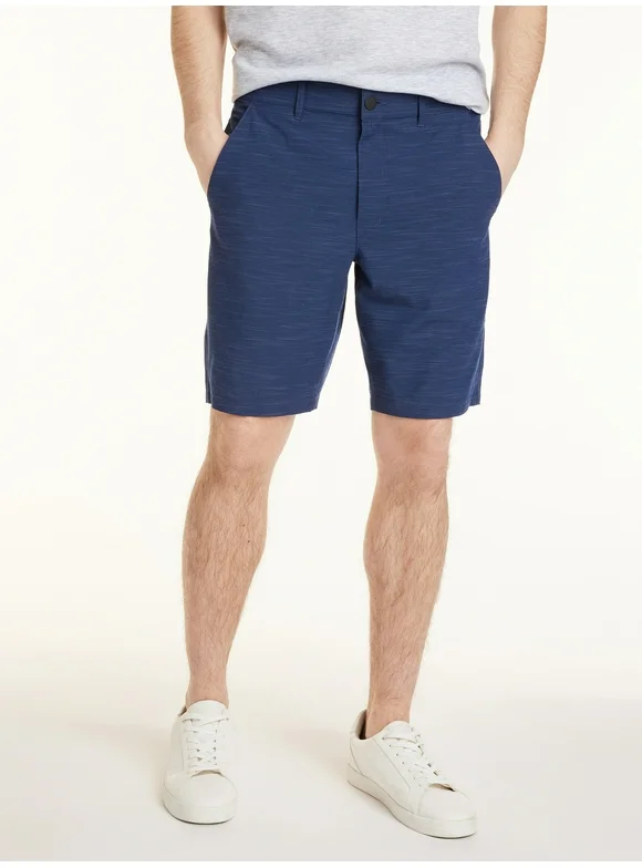 George Men's and Big Men's Flat Front Shorts, 9" Inseam, Sizes 30-46