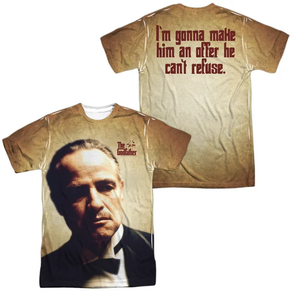 Godfather - Vito Corleone (Front/Back Print) - Short Sleeve Shirt - X-Large