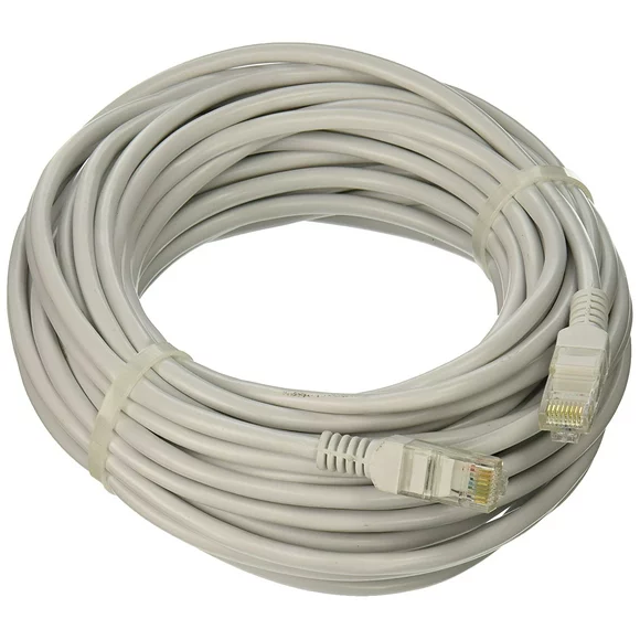 Grey Gold Plated 50FT CAT5 CAT5e RJ45 PATCH ETHERNET NETWORK CABLE 50 FT For PC, Mac, Laptop, PS2, PS3, XBox, and XBox 360 to hook up on high speed internet from DSL or Cable internet.