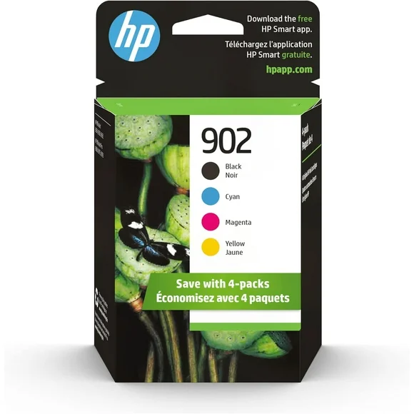 HP 902XL Ink Cartridges for HP 902XL Ink Cartridges-(Cyan Magenta Yellow Black) ,4Pack