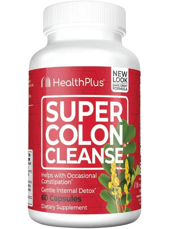 Health Plus Super Colon Cleanse Digestive Support, 60 Capsules, 30 Servings