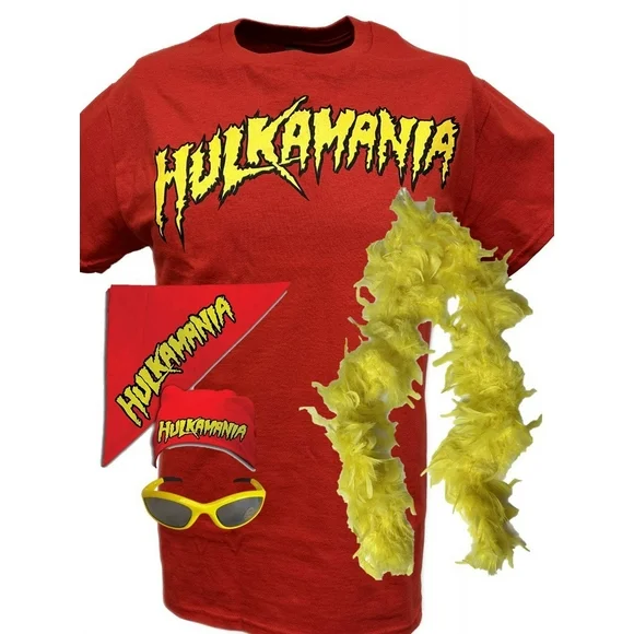 Hulk Hogan Hulkamania Boys Kids Red Costume