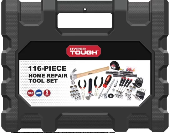 Hyper Tough 116 Piece Home Repair Tool Kit, New Condition