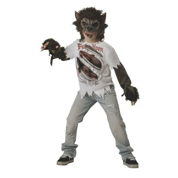 InCharacter Costumes Werewolf Boy's Halloween Fancy-Dress Costume for Child, Regular 10