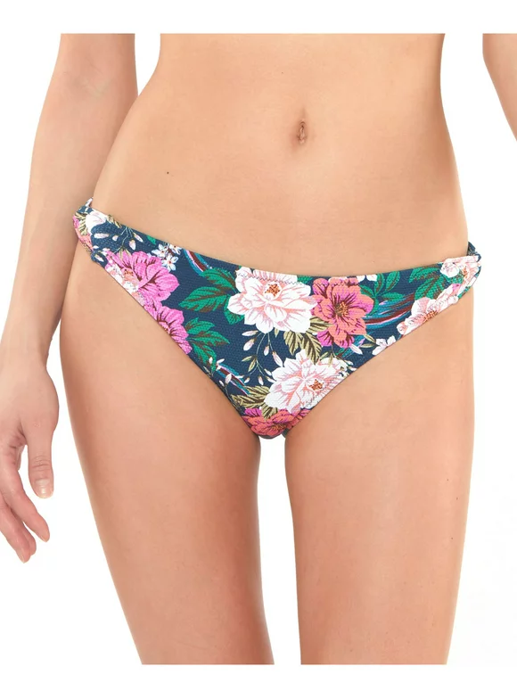 Jessica Simpson Women's Contemporary Gardenia Paradise Twisted Tab Hipster Bottom Swimsuit