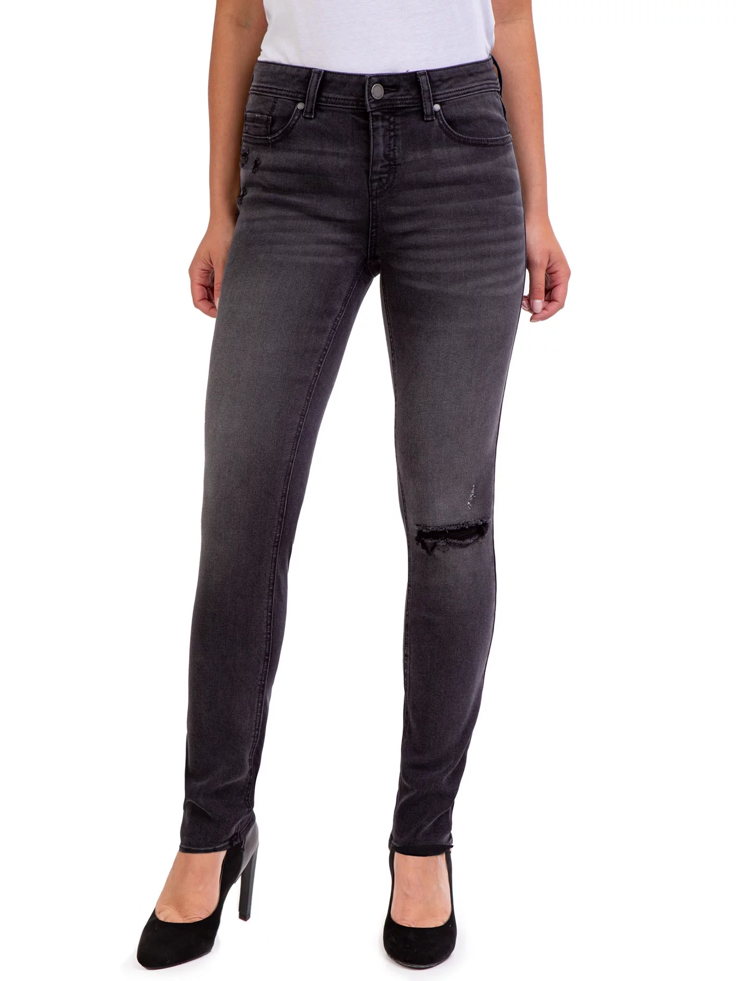 Jordache Women's Mid Rise Skinny Jeans