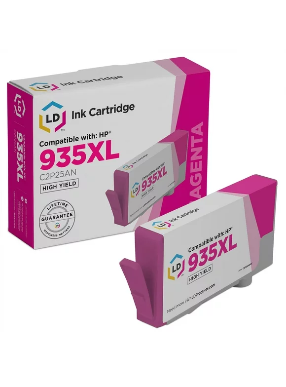 LD Compatible Replacement for HP 935 935XL C2P25AN High Yield 935XL Ink Cartridges for HP Printers OfficeJet 6812, 6815, OfficeJet Pro 6230, 6830, 6835 (Magenta)