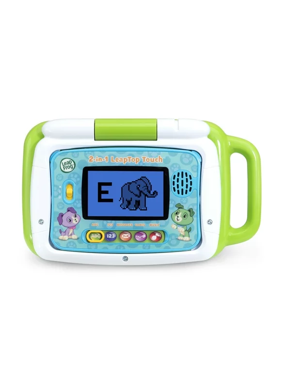 LeapFrog 2-in-1 LeapTop Touch, Toddler Toy Laptop Learning System, Teaches Letters, Numbers