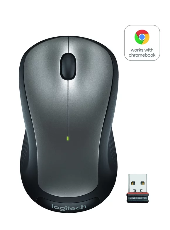 Logitech Full Size Wireless Mouse - Gray
