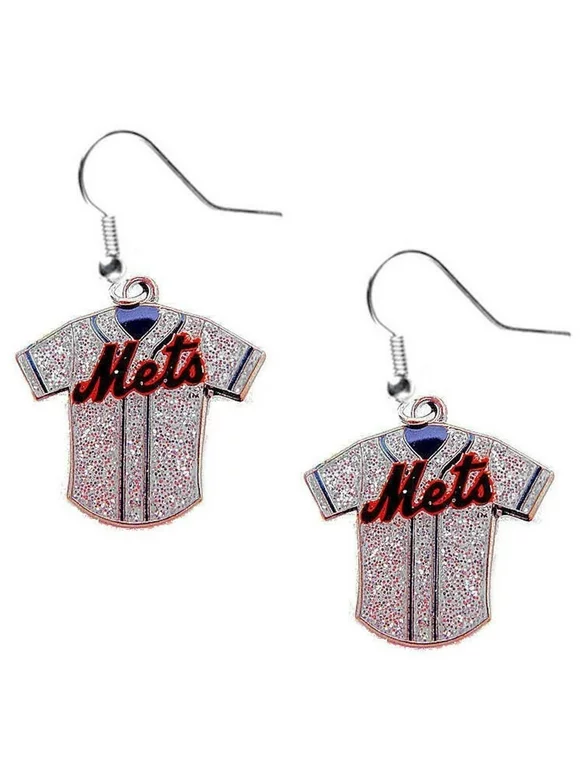 MLB Glitter Jersey Earrings Dangle Charm Team Logo PICK YOUR TEAM w/Gift Box