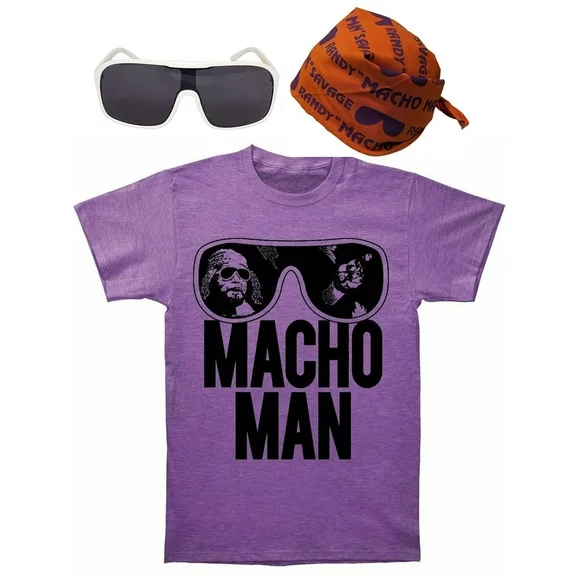 Macho Man Randy Savage Purple Orange Adult Costume