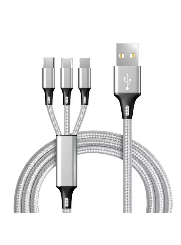 Mad Hornets 3 in 1 Multi USB Charger Charging Cable Cord For Type C Android Micro iPhone