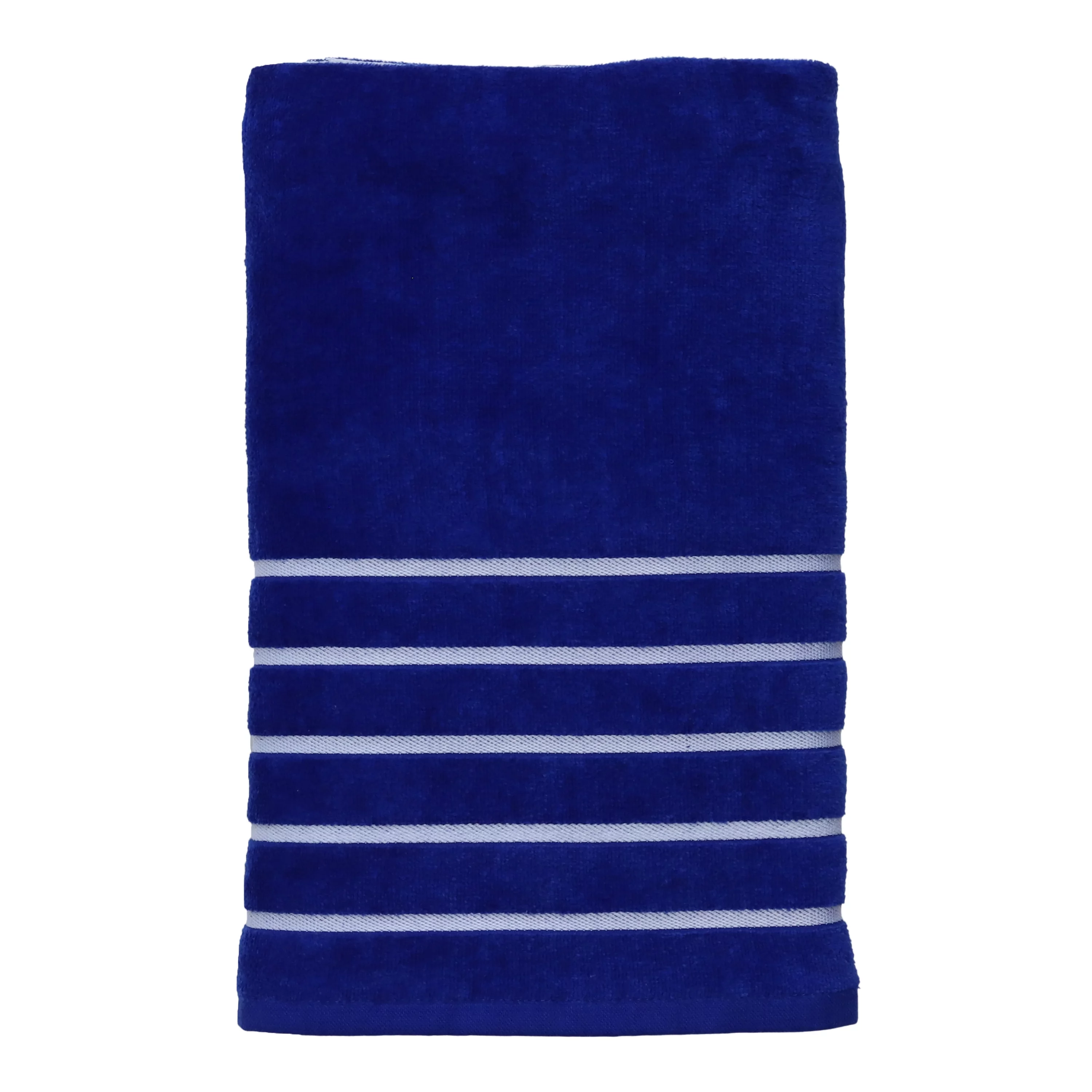 Mainstays Beach Towel, Royal Blue Multi-Stripe