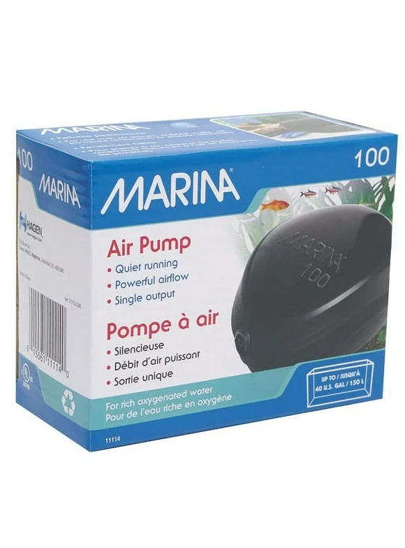 Marina Air Pump - Model 100 Air Pump - (aquariums Up To 40 Gallons)
