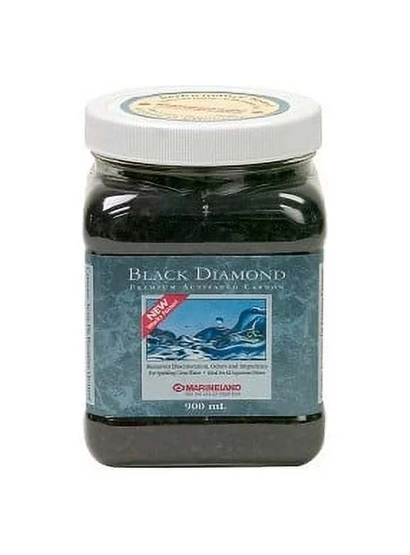 Marineland Black Diamond Premium Activated Carbon Filter Media for Aquariums, 10 Ounces