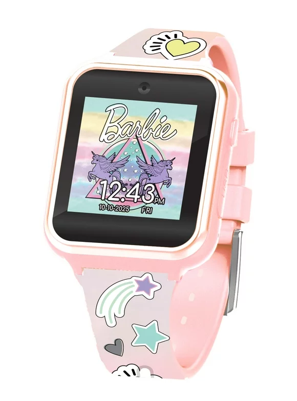 Mattel Barbie Unisex Child Interactive iTime Smartwatch 40mm in Blush - BAB4053WM
