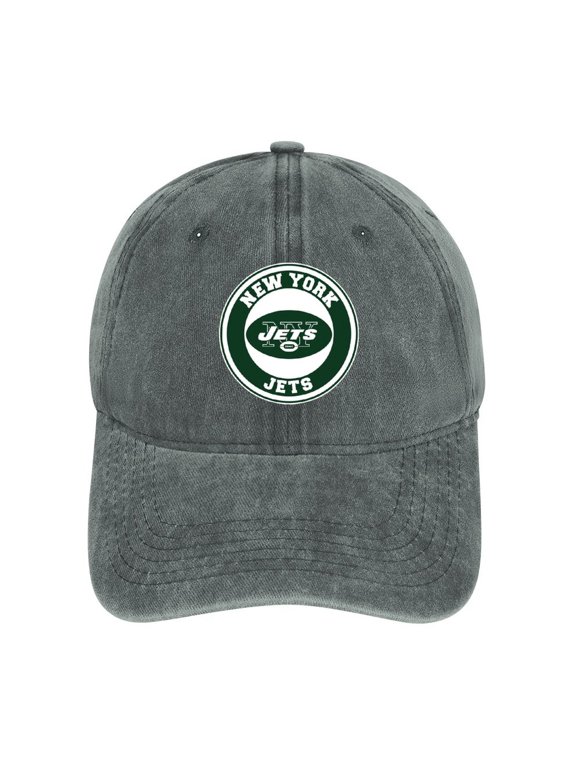 Men Women New_York_Jets Baseball Cap-Low Profile Adjustable Washed Cotton Golf Dad Hat Gray